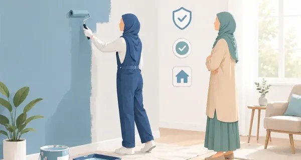 نقاشی ساختمان خانم