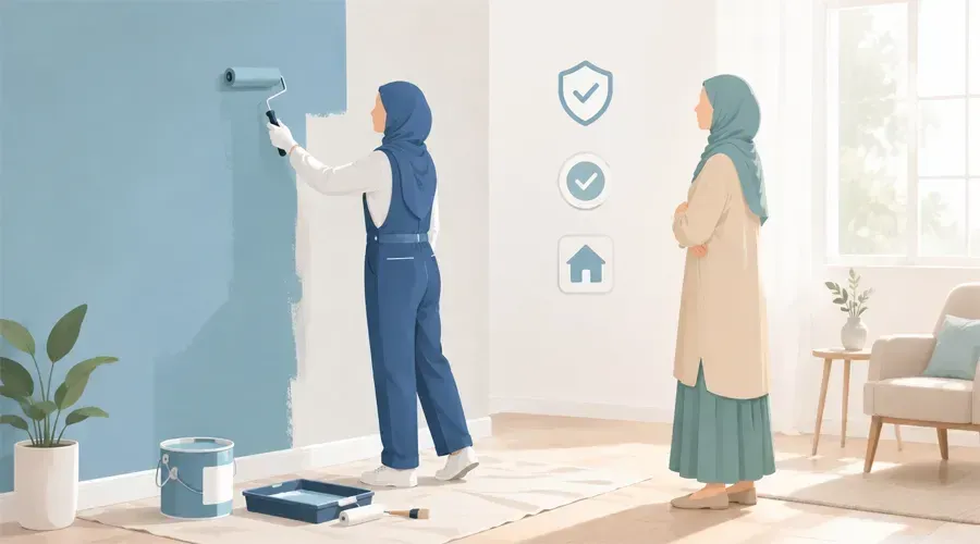 نقاشی ساختمان خانم